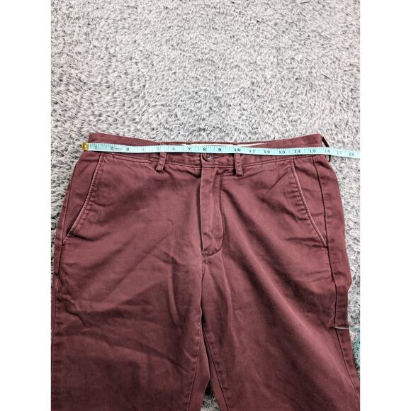 J Crew Pants Mens 30x30 Red Broken In Chino Preppy Straight Classiccore Casual - Picture 6 of 10